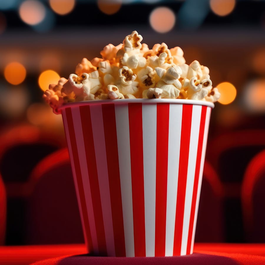 tub of popcorn